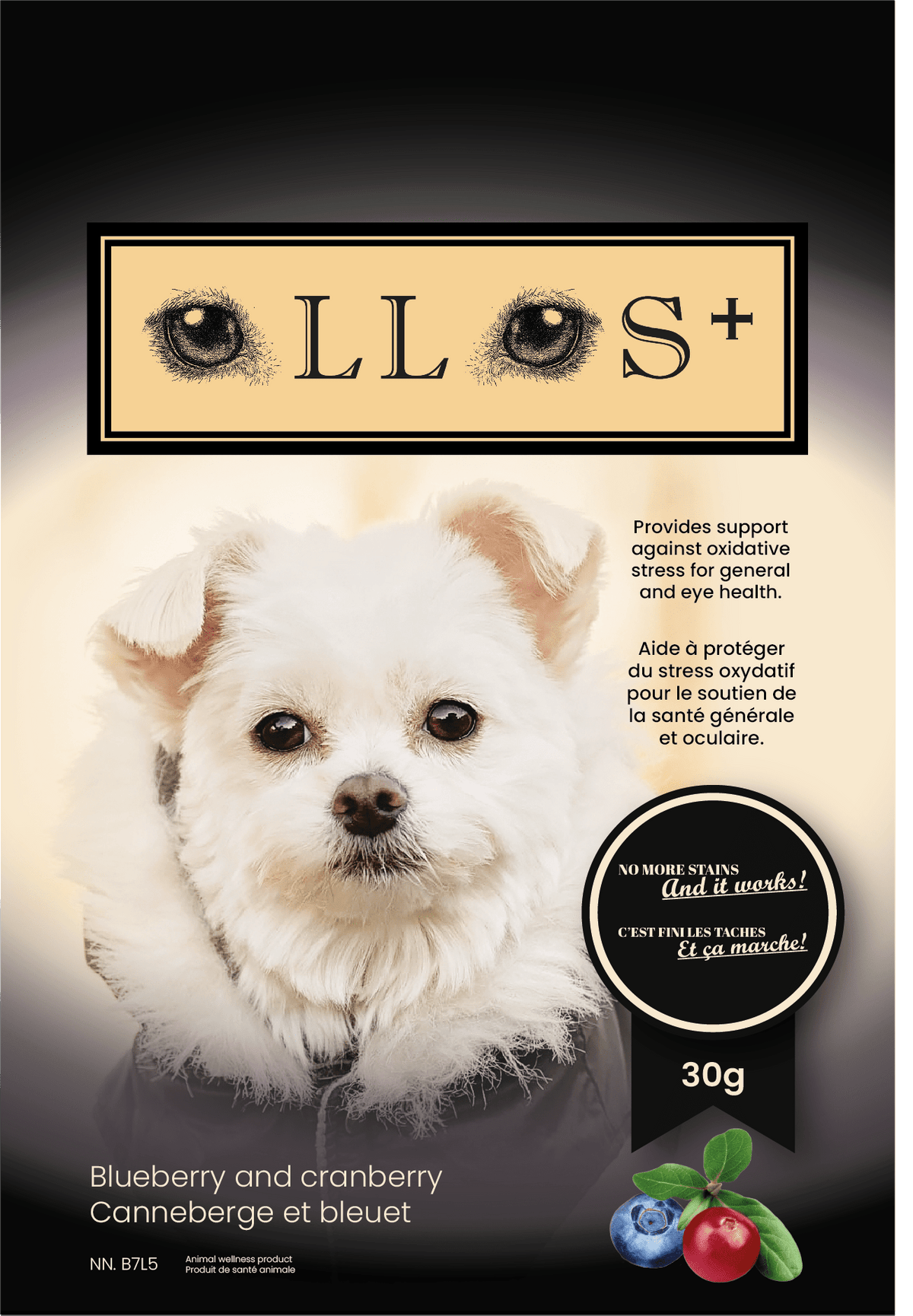 OLLOS+ – Natural Tear Stain Supplement for Dogs - Zoöki Pets