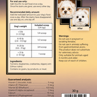 OLLOS+ – Natural Tear Stain Supplement for Dogs - Zoöki Pets